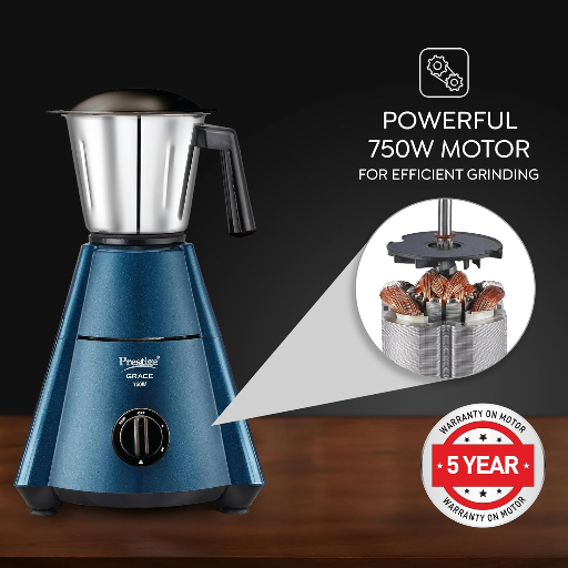 Prestige Grace 750W 4 Jars Mixer Grinder with 3 Stainless Steel Jars & 1 Juice Extracter Jar-https://media.vyaparify.com/vcards/products/273522/product_1748959514_683f011a6bed8.png Image