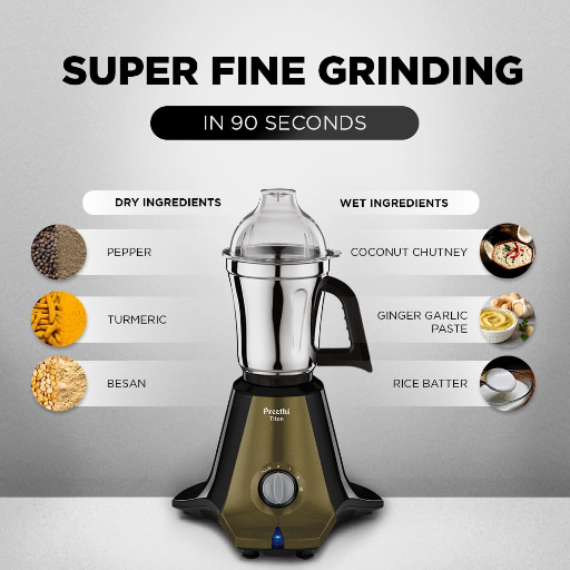 Preethi Titan Mixer Grinder for Kitchen | 3 Jars 1000W Mixie| Black (MG-283)-https://media.vyaparify.com/vcards/products/278857/product_1749133727_6841a99f8336c.png Image