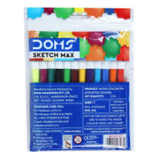 Doms Water Colour Pens (sketch pens)-https://media.vyaparify.com/vcards/products/297710/product_1750950315_685d61ab1a647.png Image