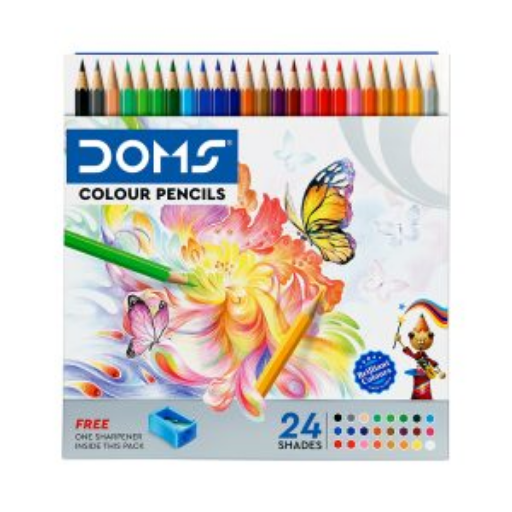 DOMS Colour Pencil 24 Shades-https://media.vyaparify.com/vcards/products/297958/product_1751030901_685e9c7500236.png Image