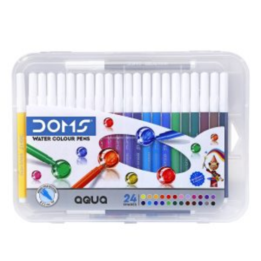 DOMS Aqua Water Colour Pen 24 Shades-https://media.vyaparify.com/vcards/products/297960/product_1751031825_685ea0114ed7a.png Image