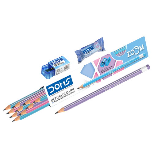 DOMS Zoom Triangle Pencil 10 Pcs Pack-https://media.vyaparify.com/vcards/products/297974/product_1751039039_685ebc3fe0c28.png Image