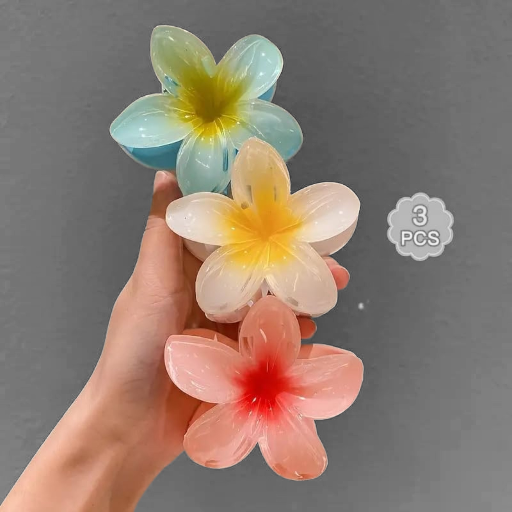 Floral design hair claw || Women’s flower claw clip || Stylish flower hair accessory || Lightweight flower hair clip || Strong grip hair claw for women || Comfortable hair claw clip ||-https://media.vyaparify.com/vcards/products/312075/product_1753181744_687f6e30eceef.png Image