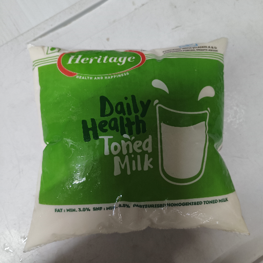  Heritage Toned Milk 500ml Pack SONA PROVISION STORE NO 86 5TH CROSSSHAMANNA LAYOUTLINGARAJAPURAM