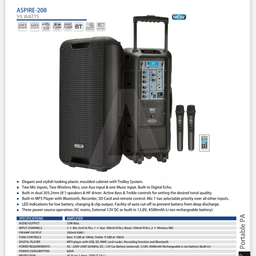 Ahuja ASPIRE 208(55watts) portable amplifier-https://media.vyaparify.com/vcards/products/317328/product_1753968639_688b6fffc99e5.png Image