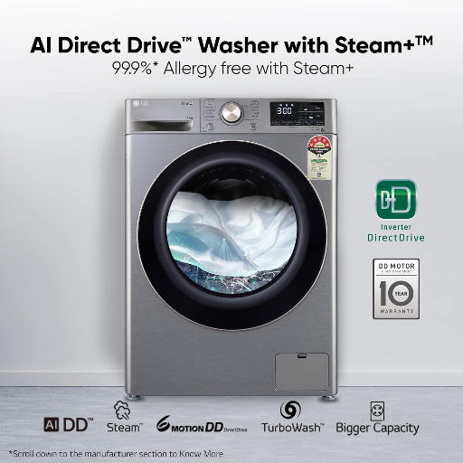 LG 10Kg Front Load Washing Machine, AI Direct Drive™, Middle Black(FHP1410Z5M)-https://media.vyaparify.com/vcards/products/324495/product_1754730751_689710ffb05eb.png Image