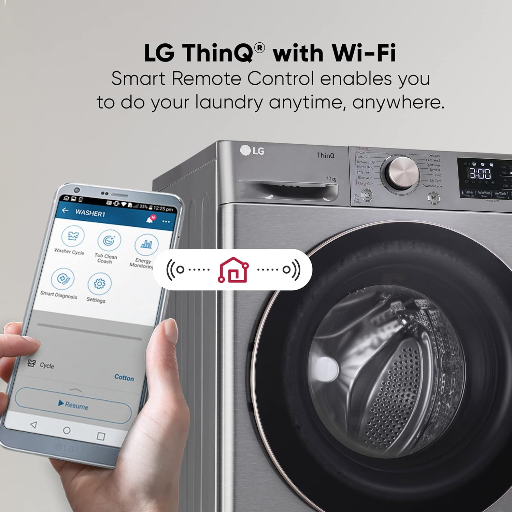 LG 10Kg Front Load Washing Machine, AI Direct Drive™, Middle Black(FHP1410Z5M)-https://media.vyaparify.com/vcards/products/324496/product_1754730751_689710ffc9529.png Image