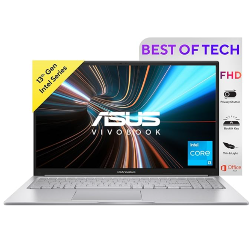 ASUS Vivobook 15, Intel Core i3-1315U 13th Gen, 15.6" (39.62 cms) FHD, Thin and Light Laptop (8GB RA-https://media.vyaparify.com/vcards/products/324543/product_1754742592_68973f40501e0.png Image
