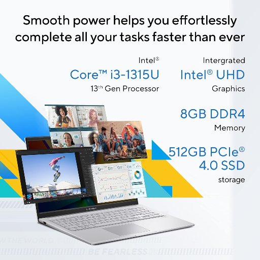ASUS Vivobook 15, Intel Core i3-1315U 13th Gen, 15.6" (39.62 cms) FHD, Thin and Light Laptop (8GB RA-https://media.vyaparify.com/vcards/products/324544/product_1754742592_68973f4062d22.png Image