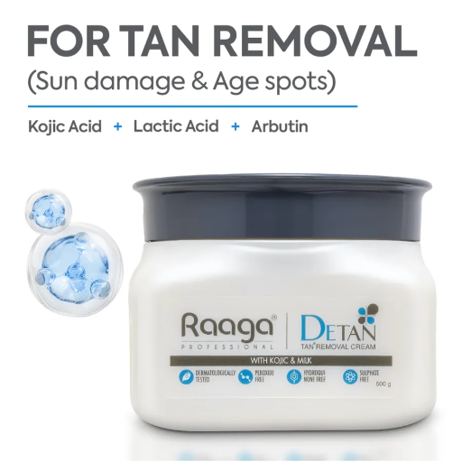  Raaga Professional De Tan Removal Creme with Kojic & Milk (500gm)(MRP-1375) KANHAIYA GENERAL NX Kanhaiya General