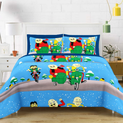 Kids Cartoon Series 100% Pure Cotton King Size Bedsheets-https://media.vyaparify.com/vcards/products/335153/product_1756188300_68ad4e8ca2f57.png Image