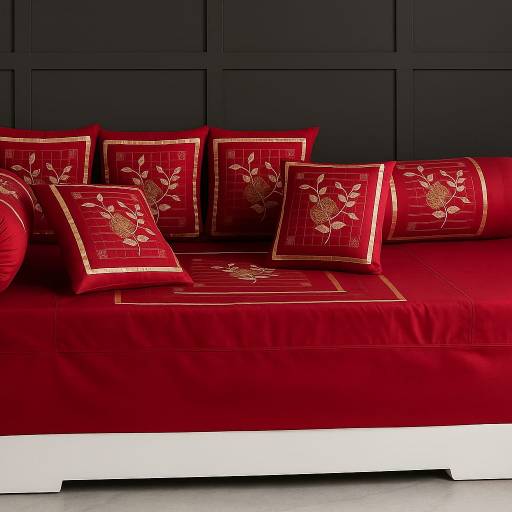  Rose Designer Cotton Embroidery 8 Pcs Deewan Set, Fabric - Quilted 100% quilted cotton WINGS INTERNATIONAL 4 TOWER 24 MARIGOLD 1 FLAT NO 409 GULMOHAR GARDEN ASHIYANA CHOWK SHIV MANDIR RAJNAGAR EXTENSION LANDMARK Near Shiv Mandir