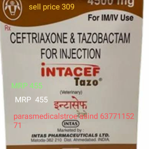  Inj intacef tazo 4.5 PARAS MEDICAL STORE WARD NO 10 ASIND ASIND ASIND BHILWARA 311301 311301 LANDMARK Bawadi Wale Balaji K Pass