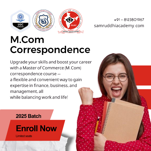 MCom Correspondence (Online MCom)-https://media.vyaparify.com/vcards/products/350194/product_1757760633_68c54c794e390.png Image