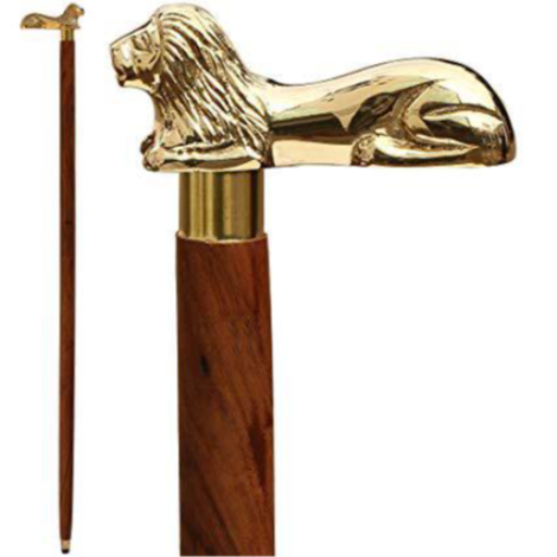 Lion Face Stick in Brown Color in brass-https://media.vyaparify.com/vcards/products/350389/product_1757808692_68c60834d8937.png Image