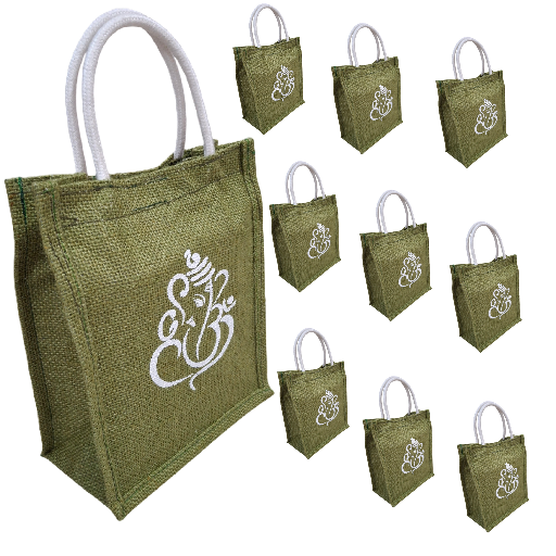SS Eco-Life Jute Return Gift 10 Bags - Ganesh Print 🙏 –  For Pooja, Wedding, Thamboolam & Gifting.-https://media.vyaparify.com/vcards/products/351294/product_1757920342_68c7bc566d4be.png Image