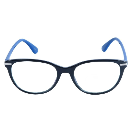 Black & Blue Cateye Rimmed Eyeglasses - L2116 C4-https://media.vyaparify.com/vcards/products/355384/product_1758114382_68cab24ec6ced.png Image