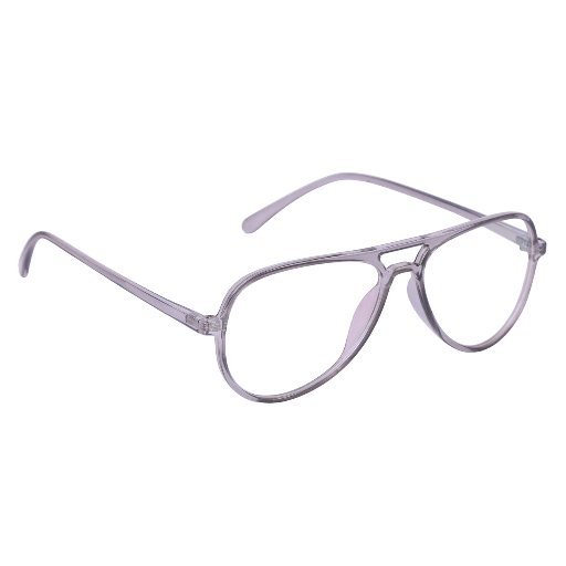 Transparent Grey Rimmed Aviator Eyeglasses - L2788-C31-https://media.vyaparify.com/vcards/products/357269/product_1758208033_68cc2021a80cd.png Image