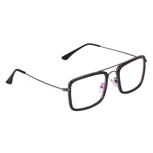 BLACK GUN Square Rimmed Eyeglasses -L16006-https://media.vyaparify.com/vcards/products/358658/product_1758293362_68cd6d72288d3.png Image
