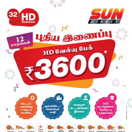  Sun direct hd SSS INTERNATIONAL 3e Kailasanathar Kovill Street, Voc St, MIN Nagar