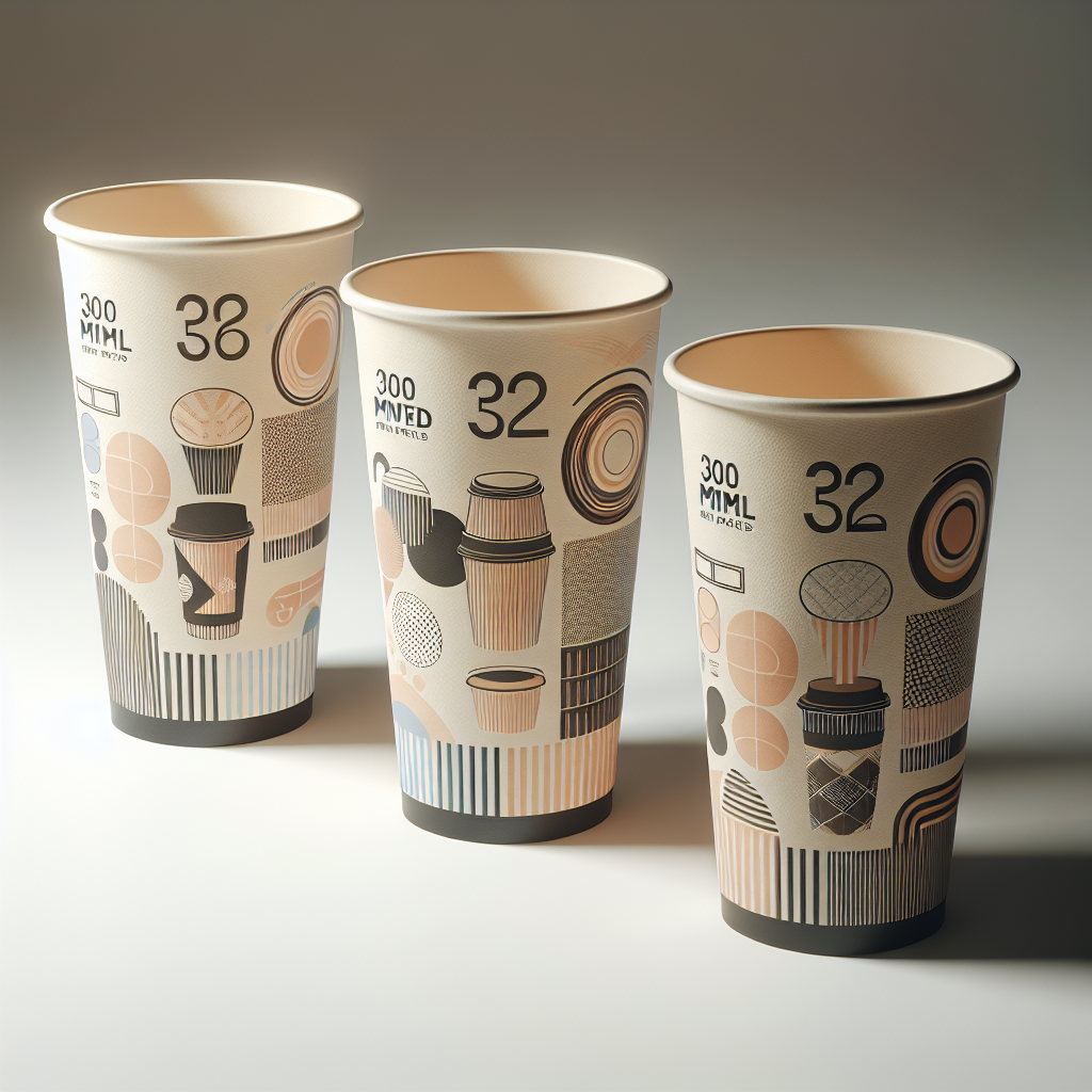 300 Ml printed paper cups - Image 1