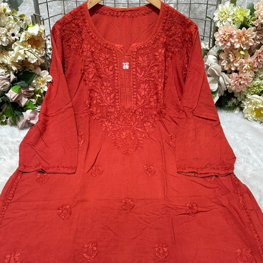 DYED RAYON GALA BUTI WORL KURTI.-https://media.vyaparify.com/vcards/products/364074/product_1758778160_68d4d330612ae.png Image
