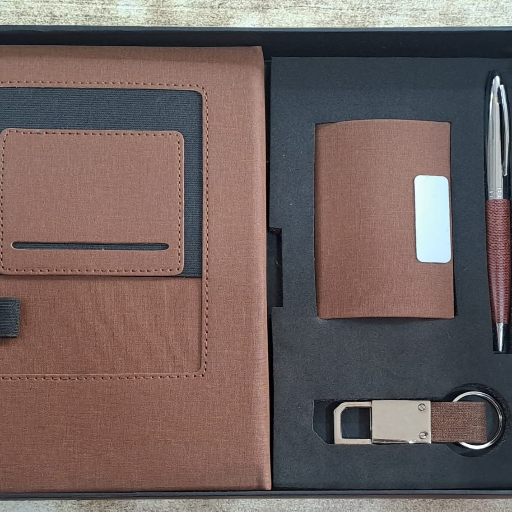 Dairy ,Pen, keychain, card holder set-https://media.vyaparify.com/vcards/products/365960/product_1758968177_68d7b9717452c.png Image