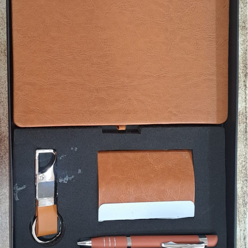 4 Pc set of Dairy, keychain, pen and card holder-https://media.vyaparify.com/vcards/products/365967/product_1758968984_68d7bc98bf270.png Image