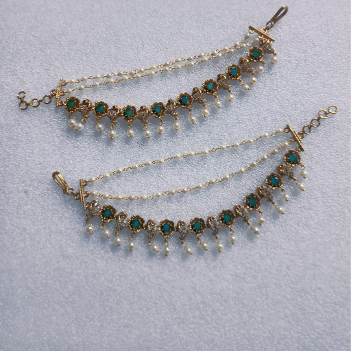 premium Quality Matte Finish Earrings chain with moti-https://media.vyaparify.com/vcards/products/366773/product_1759075156_68d95b54490de.png Image