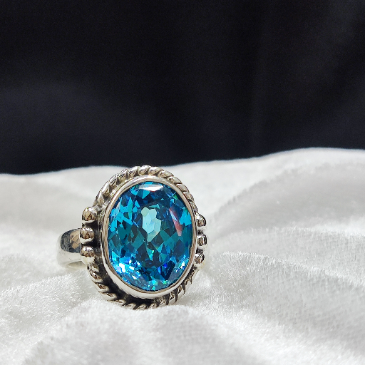 Blue CZ Ring, Sterling Silver Ring-https://media.vyaparify.com/vcards/products/367863/product_1759219890_68db90b215580.png Image