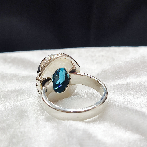 Blue CZ Ring, Sterling Silver Ring-https://media.vyaparify.com/vcards/products/367866/product_1759219890_68db90b26ea3b.png Image