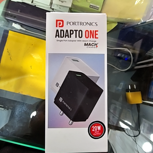  Portronics mobile charger 20w SAHU BROTHERS MOBILE AND ACCESSORIES SHOP NO 3 H NO 7 KAROND KAROND CHOURAHA INFRONT OF BANK OF BARODA ACHARPURA INDUSTRIAL AREA BHOPAL LANDMARK NR BANK OF BARODA
