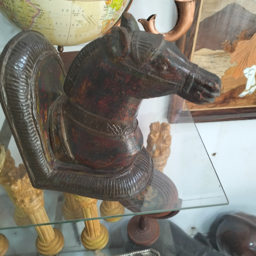  Wooden hand crafted horse CAVERY COTTAGE EMPORIUM 3 Whitefield Main Road Anugrah Complex, Hoodi Village Next To ICICI Bank, Bengaluru, Karnataka, 560048
