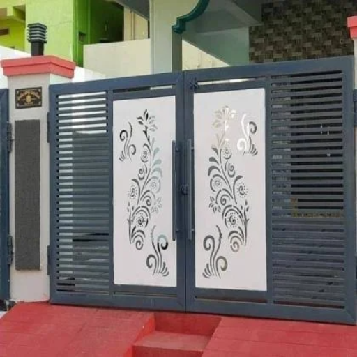 Simple Mild Steel Iron Main Gate, For Home-https://media.vyaparify.com/vcards/products/383413/product_1760442925_68ee3a2d35feb.png Image