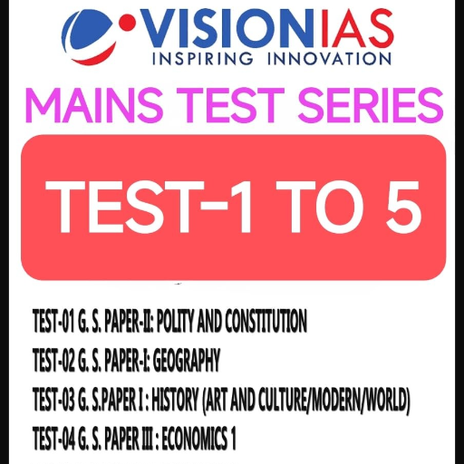  VISION IAS MAINS Test Series 2026 Test 1 to 5 English Medium TIRUPATI BOOK CENTRE UNIT 2 S P N3OLDRAJINDER NAGARNEAR KAROL BAGH METRO GATE NO 7