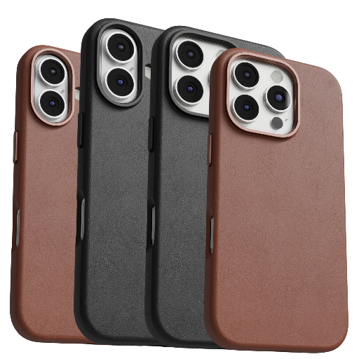 iPhone 16 Series: Full Grain Leather Case - iPhone 16 / Black-https://media.vyaparify.com/vcards/products/393168/product_1761394010_68fcbd5a77367.png Image