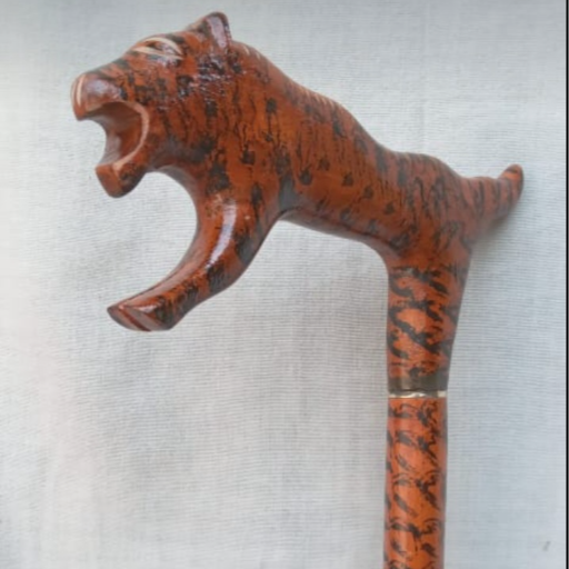  Lion Face Stick in Brown Color NOBEL HANDICRAFTS 1 NAGINA, Nagina, Uttar Pradesh, 246762