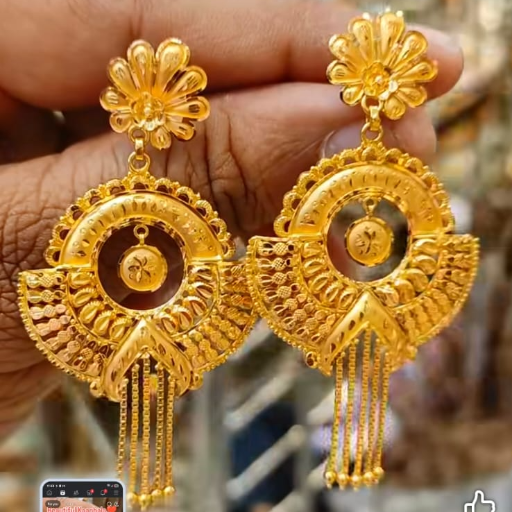  Gold earrings STAR GOLD JEWELLERS BANKRA BATTALA  BANKRA GROUND  FLOOR NIHARIKA SHOPING COMPLEX BANKRA DOMJUR OPPOSITE ASHA MARKET