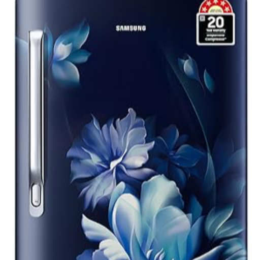 Samsung 183 L, 5 Star, Digital Inverter, Direct-Cool Single Door Refrigerator (RR20D2725UZ/NL, Midnight Blossom Blue)-https://media.vyaparify.com/vcards/products/407508/product_1762865490_69133152ad35d.png Image