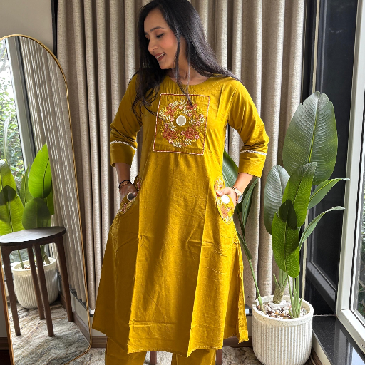  Mirror handwork pair KASHISH BABEL C O TISHA CREATION 