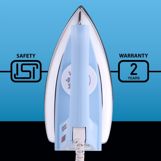 USHA EI 4175-M 750W ULTRA LIGHT WEIGHT ELECTRIC IRON WITH NON STICK PTFE COATED-https://media.vyaparify.com/vcards/products/410687/product_1763033767_6915c2a70c4b7.png Image