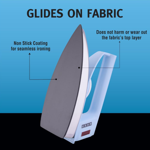 USHA EI 4175-M 750W ULTRA LIGHT WEIGHT ELECTRIC IRON WITH NON STICK PTFE COATED-https://media.vyaparify.com/vcards/products/410689/product_1763033767_6915c2a71b696.png Image