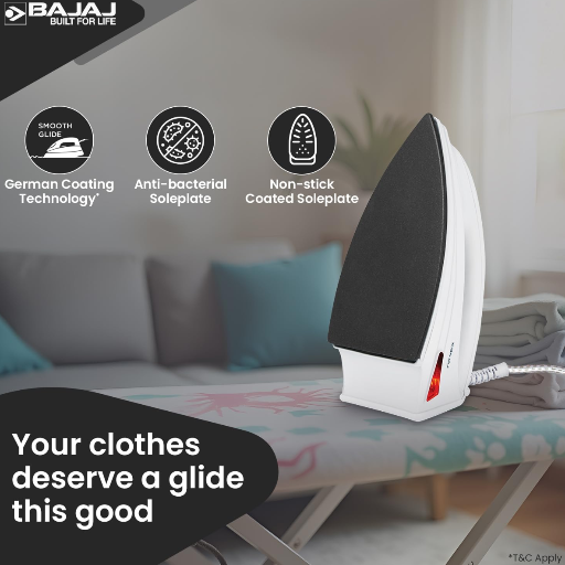 Bajaj DX-6 1000 Watts Dry Iron | 2 years warranty-https://media.vyaparify.com/vcards/products/410710/product_1763034037_6915c3b5a85fa.png Image