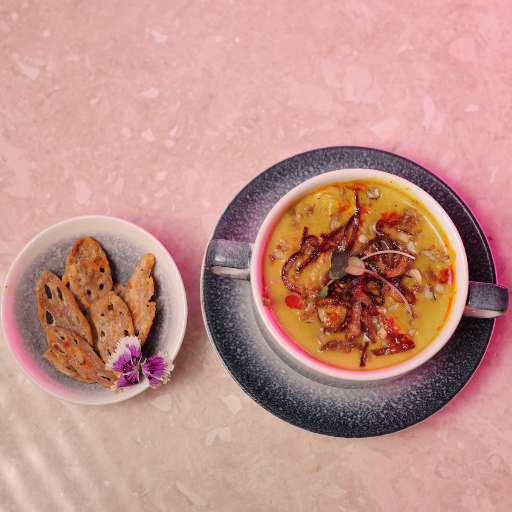 Burmese Khowsuey Served with lotus stem crisps-https://media.vyaparify.com/vcards/products/413775/product_1763194736_691837707221f.png Image