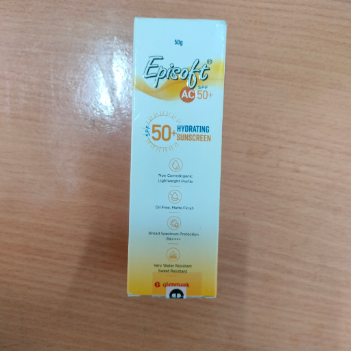 Episoft ac50+ spf Sunscreen SHREE HEALTHCARE AND GENERAL STORE G 2 PLOT NO 1 55CHITRAKOOT YOJNAVAISHALI NAGAR