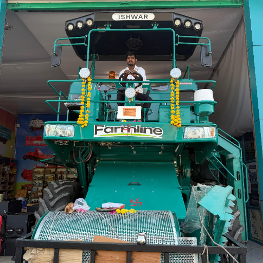  Farmline 4900 Multi-Crop Combine Harvester | 3 Acre/Hour Capacity | Best Price in MP KISHAN HARVESTER PARTS Shop Kishan