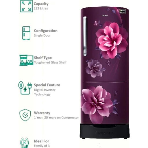 Samsung refrigerator RR24C2823CR - Image 3