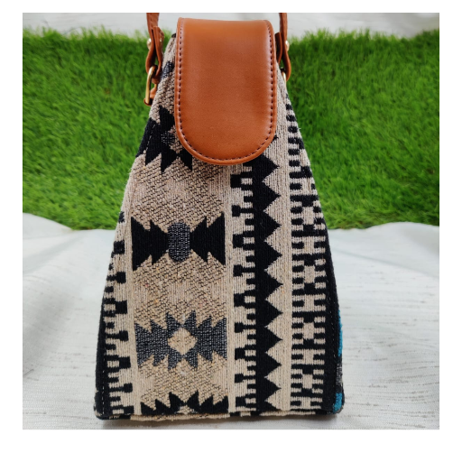 Jacquard Potli Bag | Designer Round Potli with Leatherette Belt | Azzraa World-https://media.vyaparify.com/vcards/products/424448/product_1763806970_69218efab8285.png Image