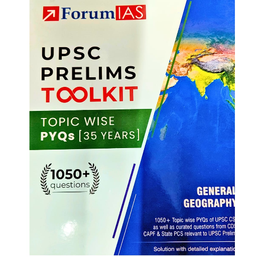  Forum IAS UPSC Prelims Toolkit Topic-Wise PYQs (35 Years)General Geography TIRUPATI BOOK CENTRE UNIT 2 S P N3OLDRAJINDER NAGARNEAR KAROL BAGH METRO GATE NO 7