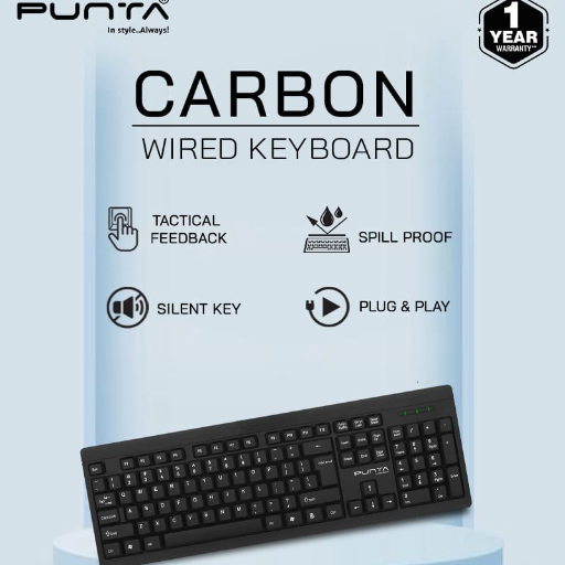  PUNTA KEYBOARD P-KB501 CARBON SAPTASHRUNGI COMPUTER Fulchand Plaza  Ssvps Engineering  C Deopur LANDMARK Saptshrungi Computer